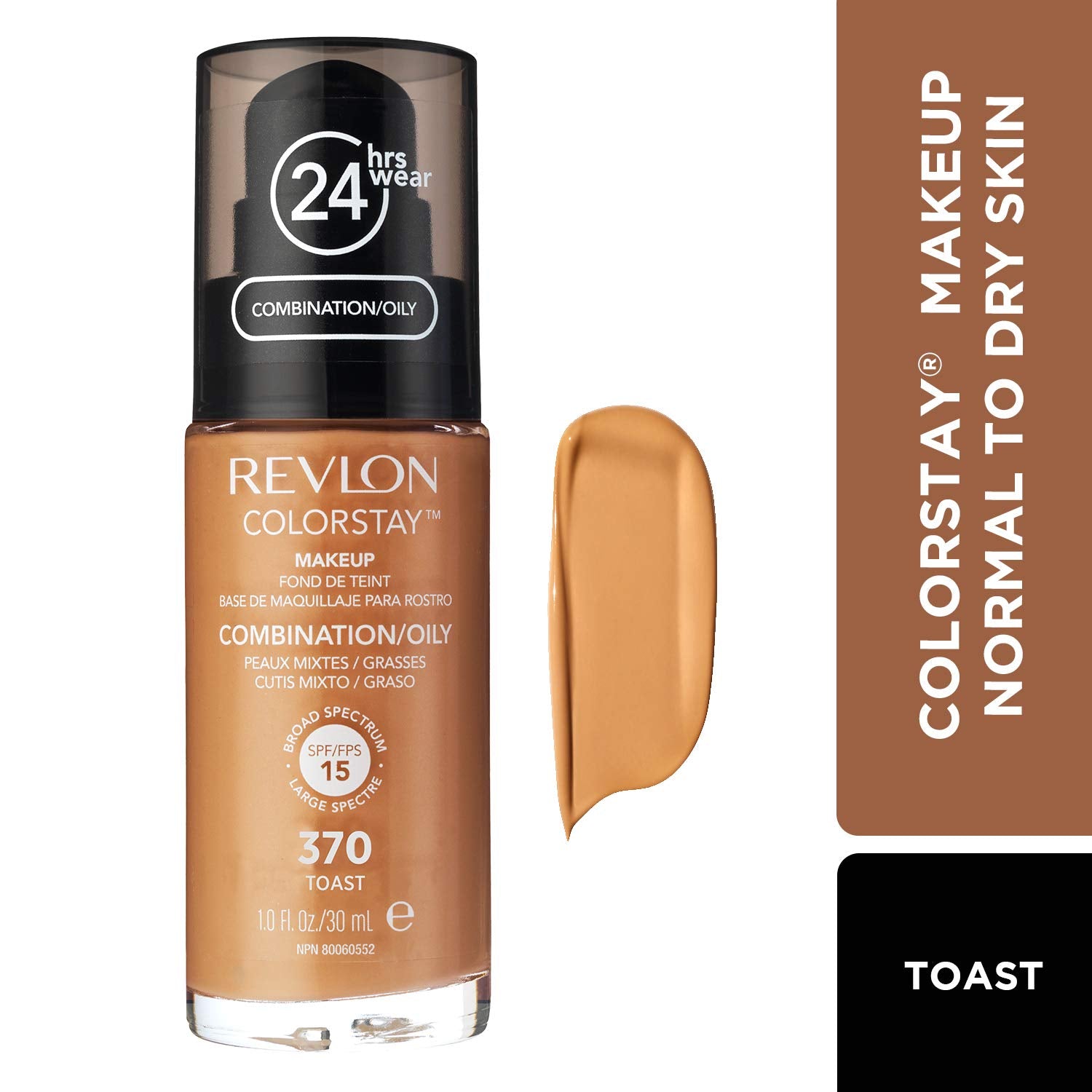 REVLON Colorstay Make Up Combination Oily Spf 15 - Toast, Beige, 30 ml