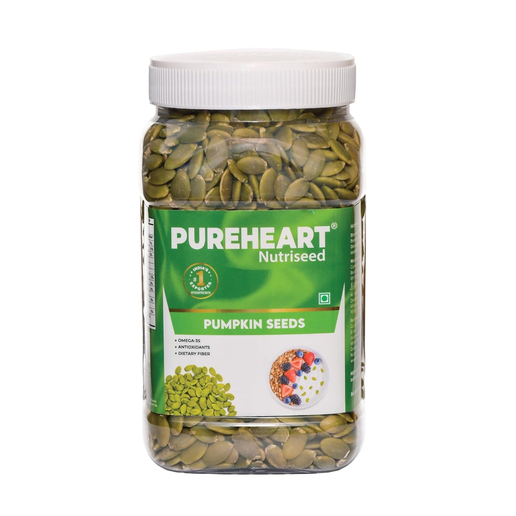Pureheart Premium Raw Pumpkin Seeds for Snacking/Topping 80 gm - Superfood for Heart Health, Digestion & Immune Support, Rich in Protein, Fibre, Healthy Diet Snacks