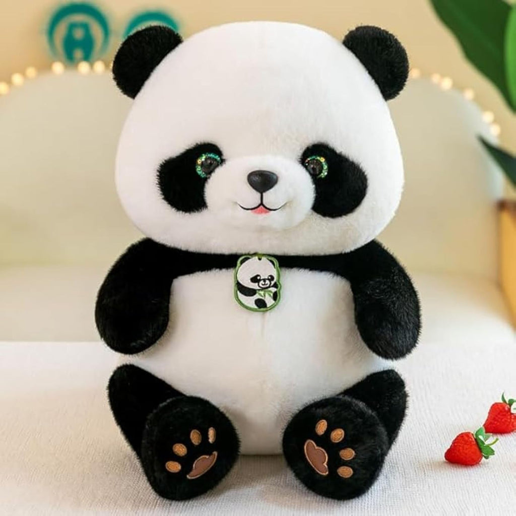 Tickles Handsome Sitting Panda Stuffed Soft Plush Animal Toy