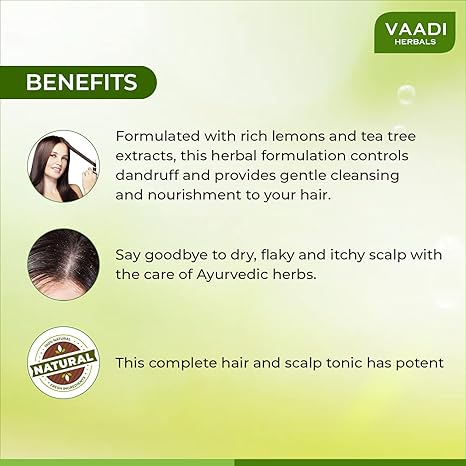 Vaadi Herbals Dandruff Defense Lemon Shampoo - 350 ml