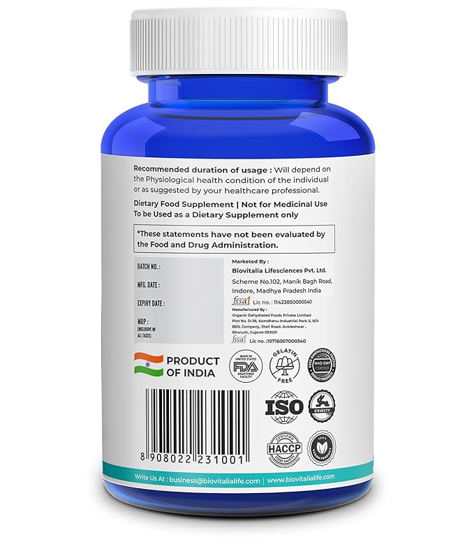 Biovitalia Organics Ashwagandha - 60 caps