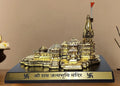 Gold Art India Ram Mandir Ayodhya Gold Plated Antique - Minature Big