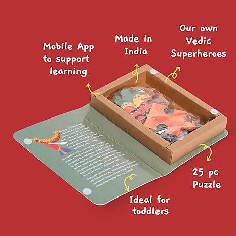 Toynama Educational Toys for Kids - Raavan 25 Pcs Jigsaw Puzzles Ages 2+ Cultural Interactive