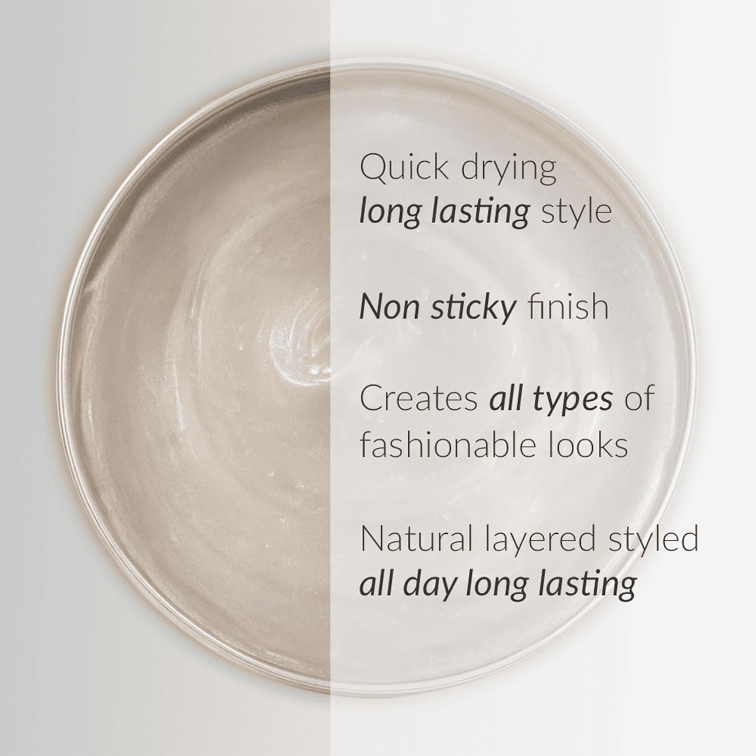 Beauty Garage Gear Up Strong Hold Gel Hair Wax Shine Finish | Long-Lasting Style, 100g
