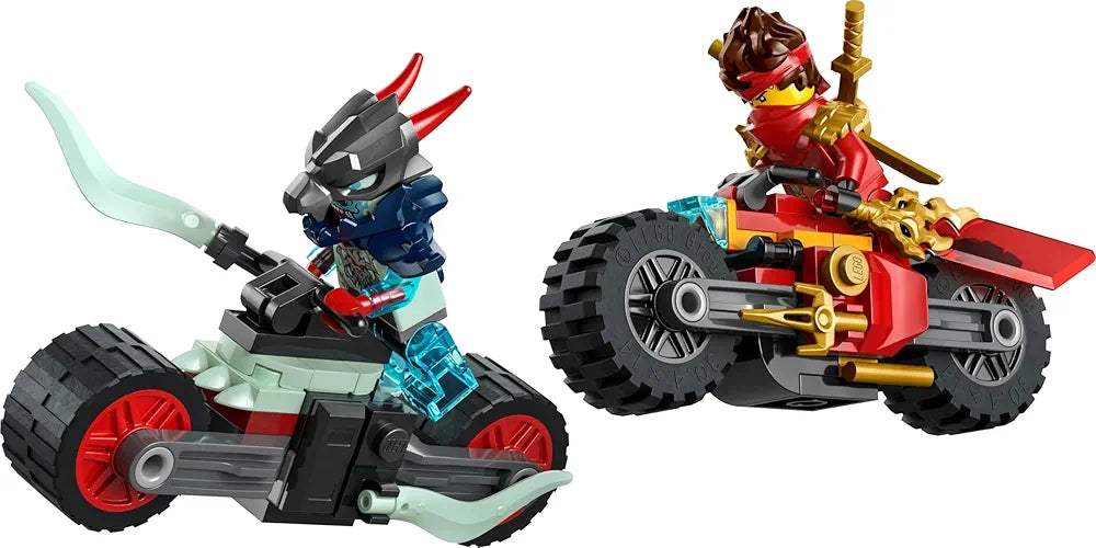 Lego NINJAGO Kai’s Motorcycle Speed Race Playset with 2 Ninja Bike Toys 71838 Building Blocks Toys for 6+ Gift for Boys and Girls