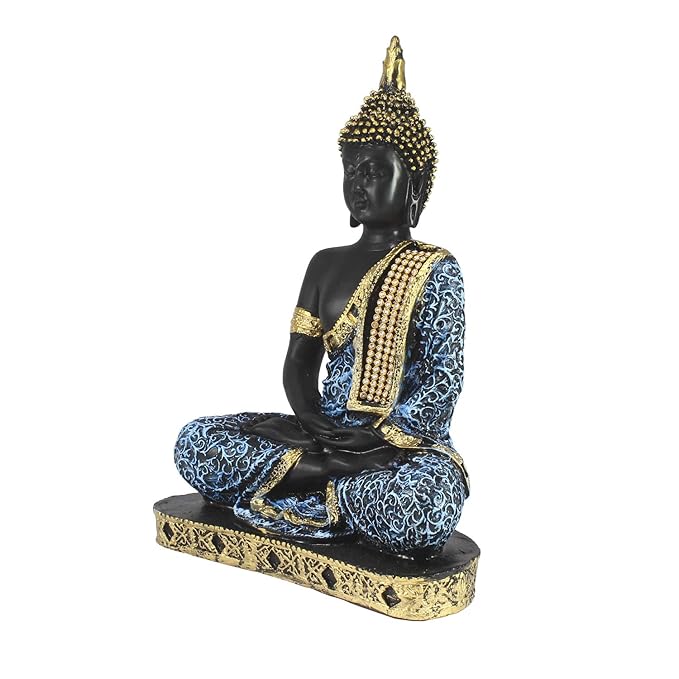 Ecraftindia Polyresin Buddha Showpiece | Blue