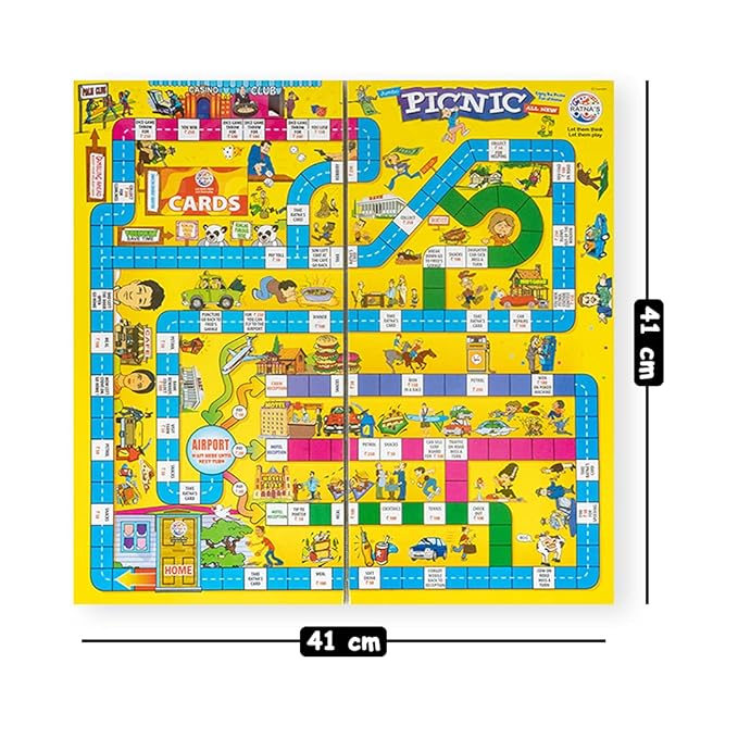 Ratna's Picnic Board Family Game Big Fun | Pack of 1 | Multicolor | Kids
