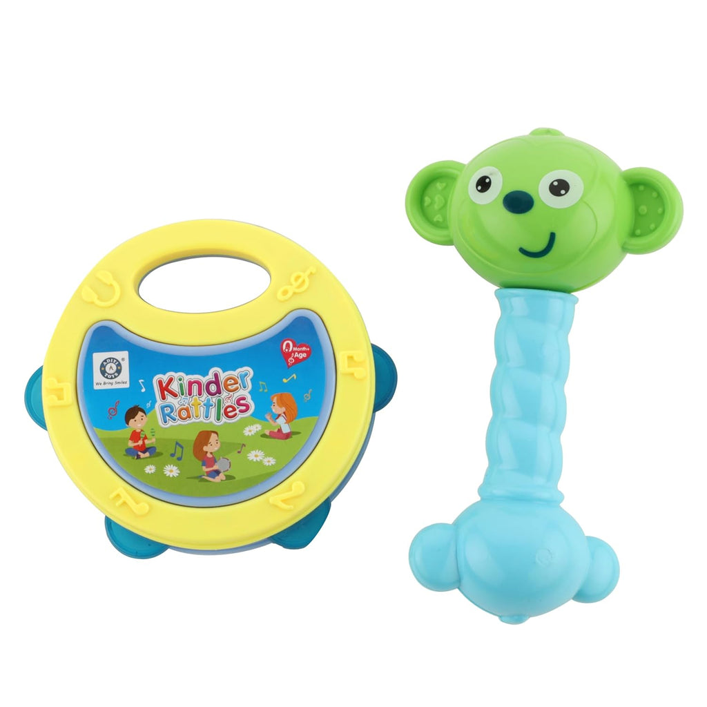 Chanak Baby Kinder Rattle Set for 0-6 Months Old Baby 2 Pcs