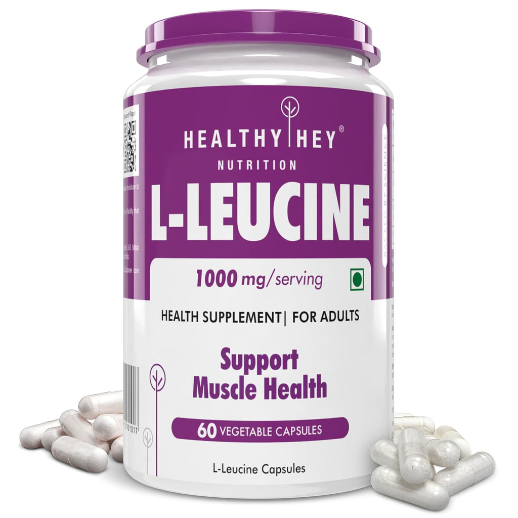 HealthyHey Nutrition L-Leucine 60 Capsules
