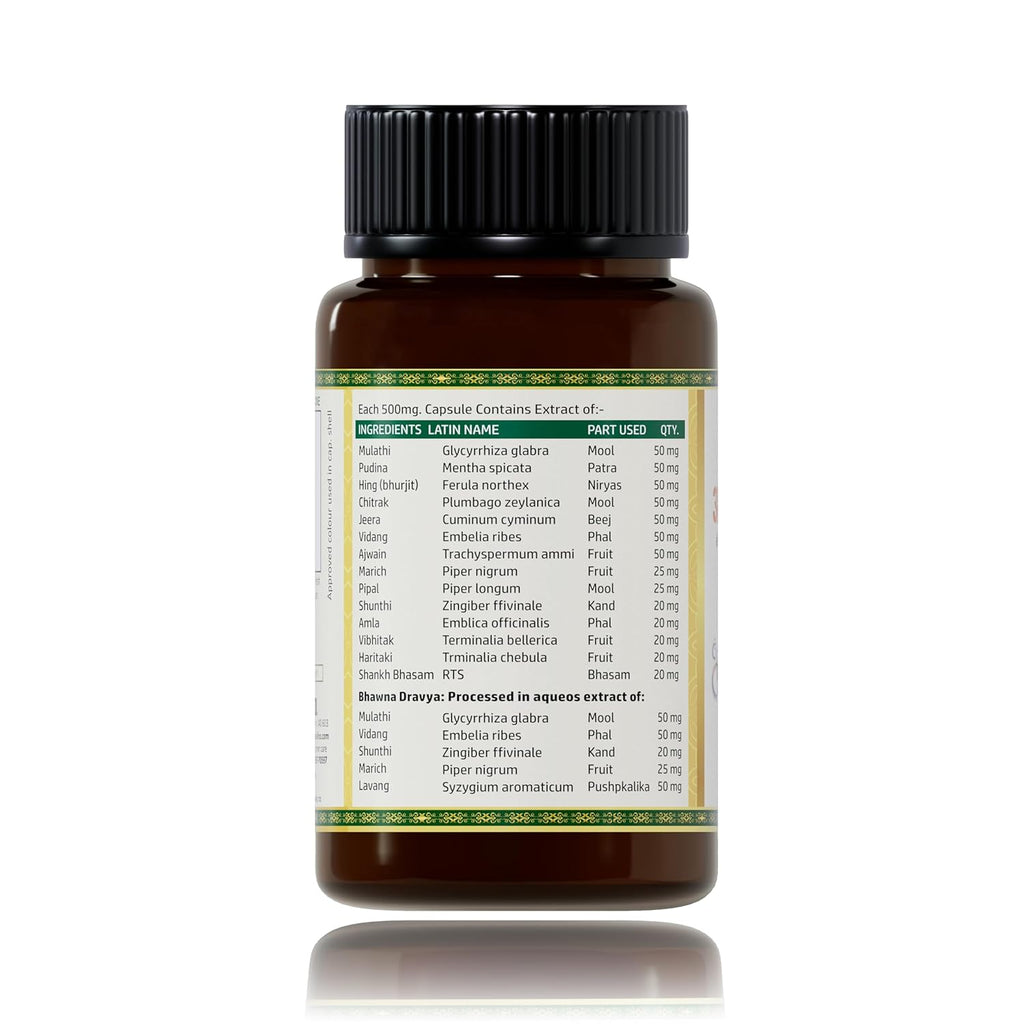 Jeena Sikho Amalpit Nashak Capsules | Ayurvedic Liver Detox Multivitamin - 60 Caps