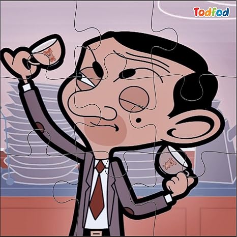 TodFod Wooden Jigsaw Puzzles Toy for Kids & Children Mr Bean 54 Pieces 6 in 1 Jigsaw Puzzles