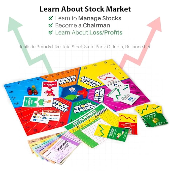Ratna's Stock Market Board Game Where Money Making is a Child's Play | Learn About Different Aspects of the Economy for Kids 10+ Years