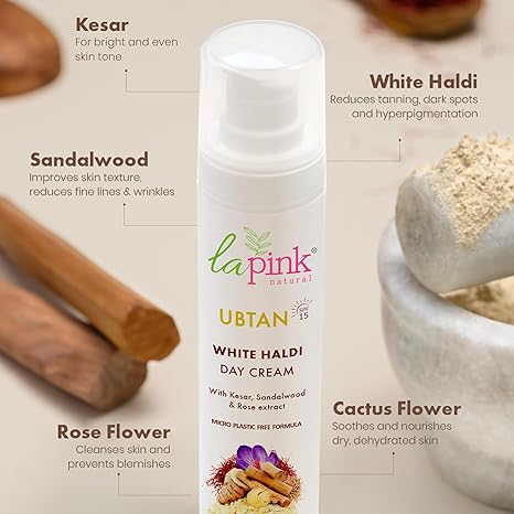 La Pink Ubtan White Haldi Day Cream - 50 gms