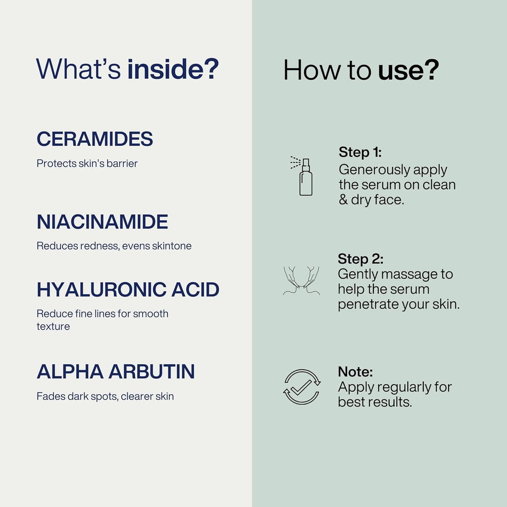 5% Niacinamide Face Serum 30ml For Pigmentation & Dark Spots All Skin Types | Alpha Arbutin | For Women & Men | Improve Skin Texture | Hydrates and Moisturize