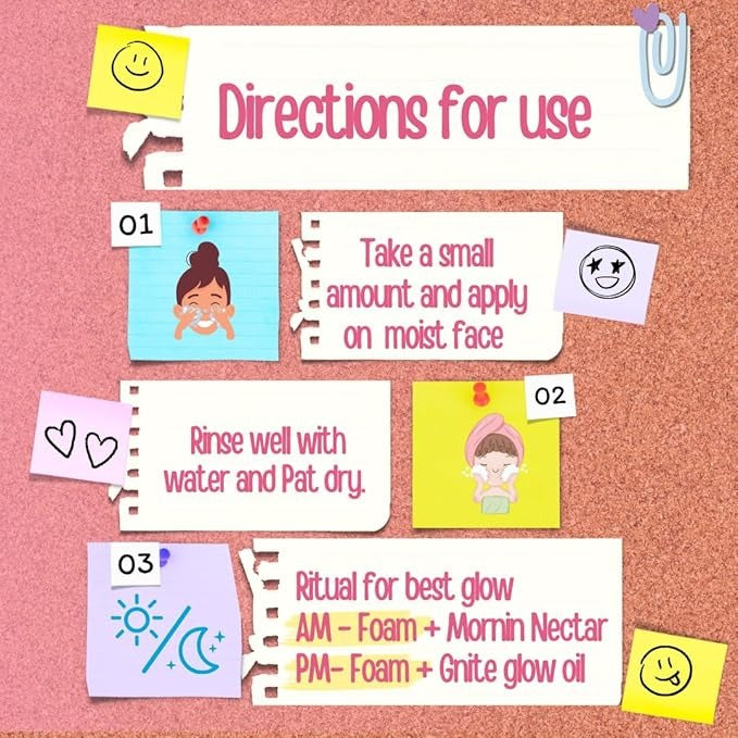 Puddles Teens Care Organic Foam n Glow Facewash - 100 ml