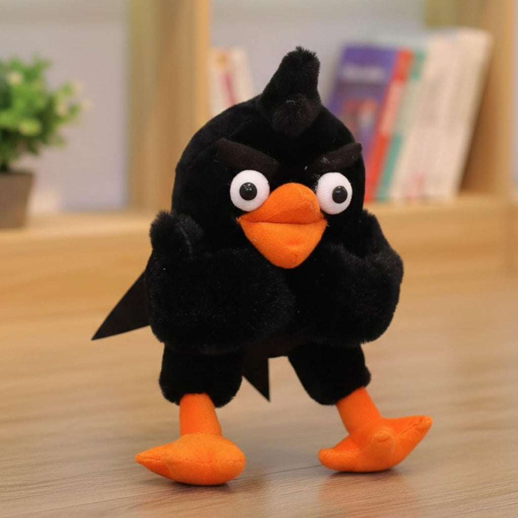 Tickles Standing Angry Bird Cartoon Character Soft Stuffed Plush Toy for Kids 30 cm