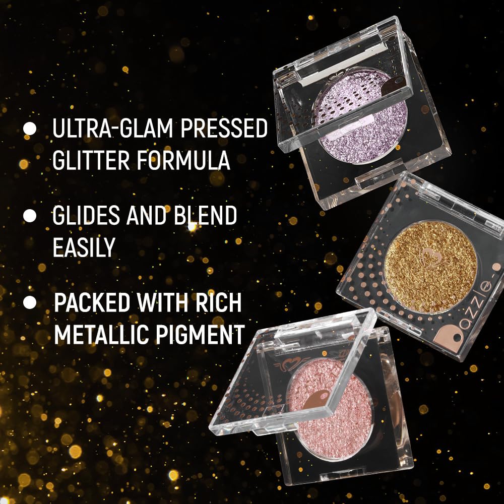 Daily Life Forever52 Dazzle Dot Pressed Glitter | Long-Lasting 12-Hour Wear | Ultra-Glam, High-Shine, Water-Resistant | Subtle to Bold Sparkle for Eyes & Face (Diamond Dust-01, 1.68g)