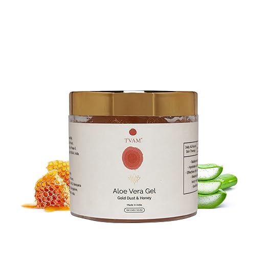 Tvam Aloe Vera Gel With Gold Dust Honey - 100 gms