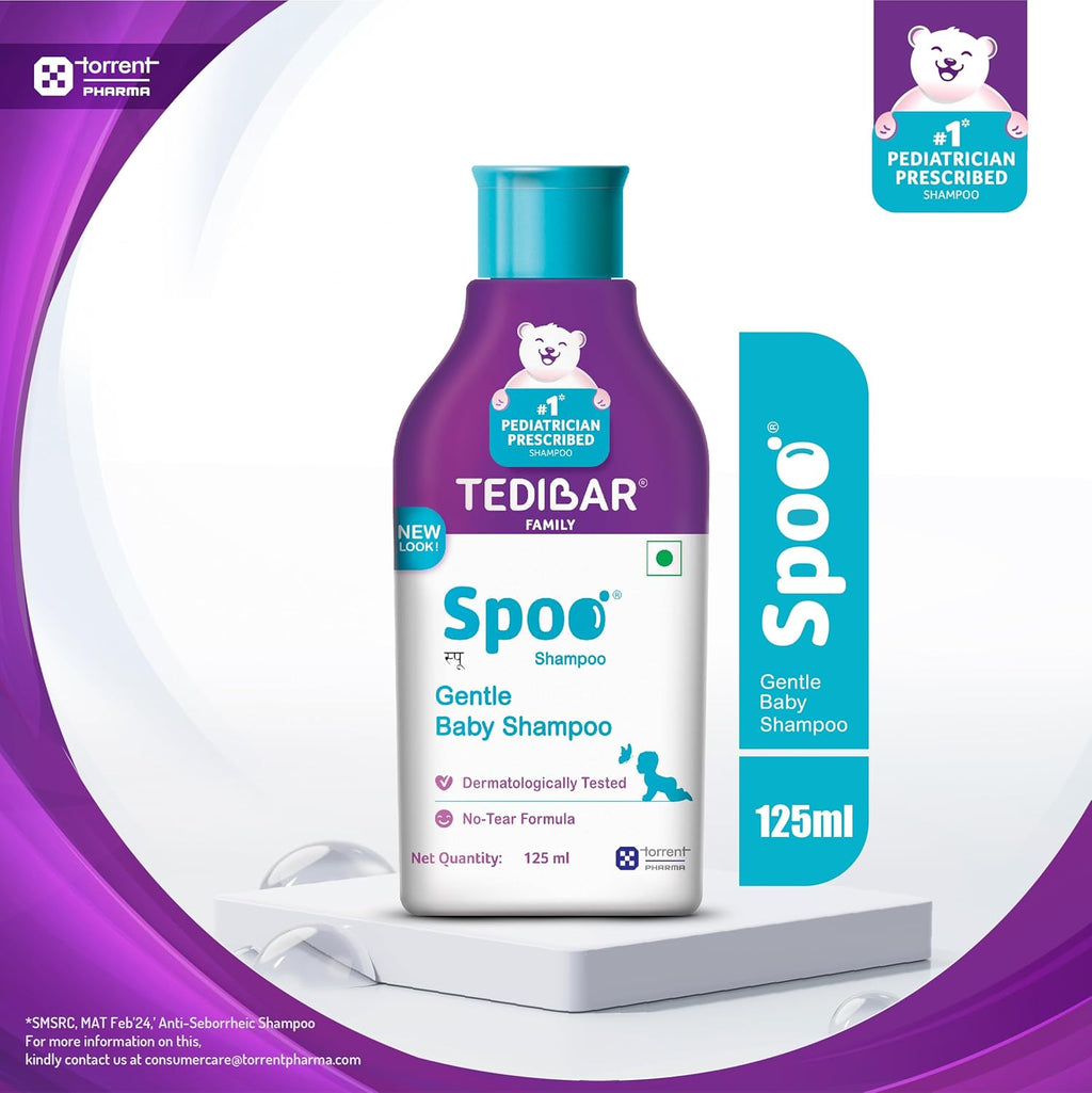 Torrent Pharma Tedibar Spoo gentle baby shampoo - 250ml