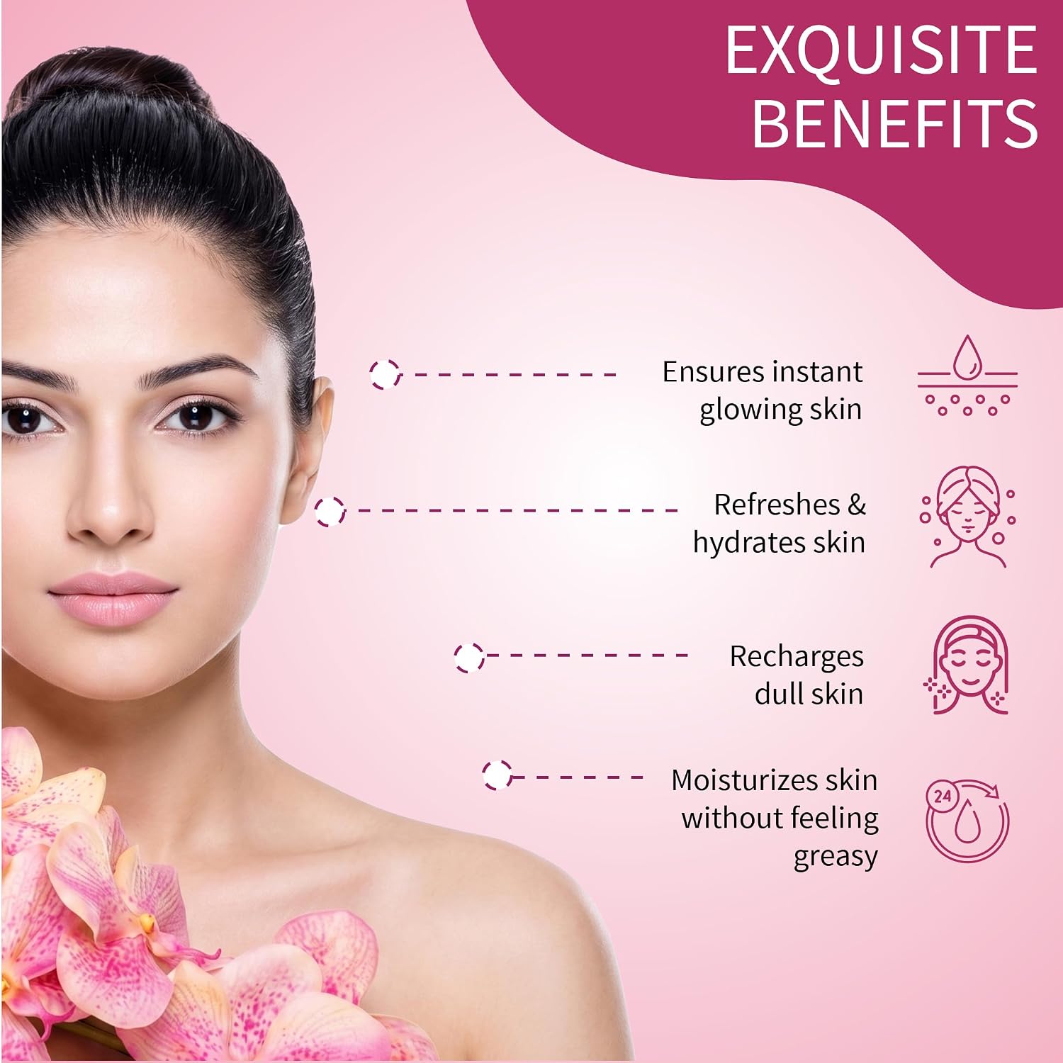 Ayouthveda Floral Breeze Face & Body Mist For Men & Women | Hydrates & Refreshes the Skin | Also Work As Makeup Setter |Free From Harsh chemicals | (Pack Of 1-100ml)