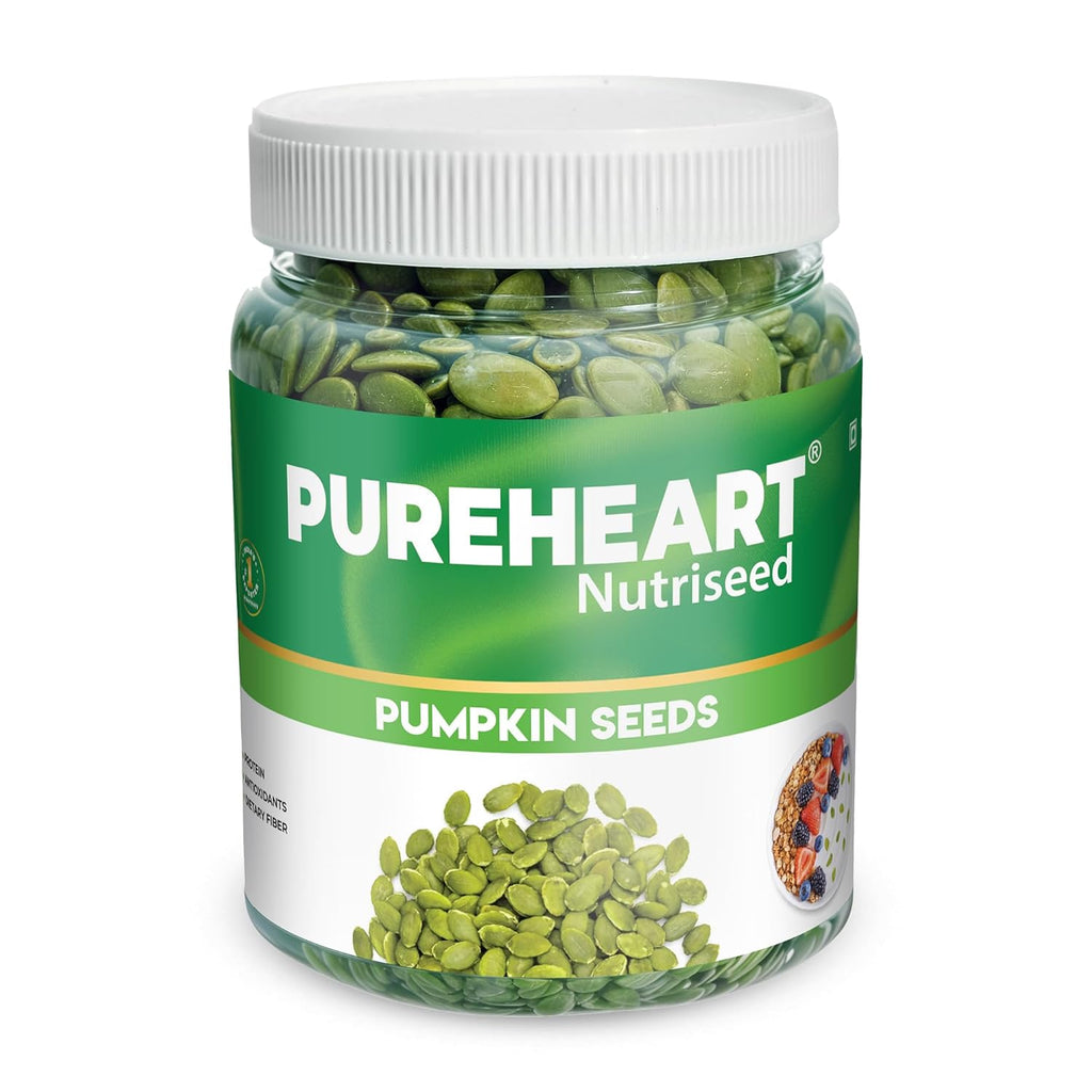 Pureheart Premium Raw Pumpkin Seeds for Snacking/Topping 80 gm - Superfood for Heart Health, Digestion & Immune Support, Rich in Protein, Fibre, Healthy Diet Snacks