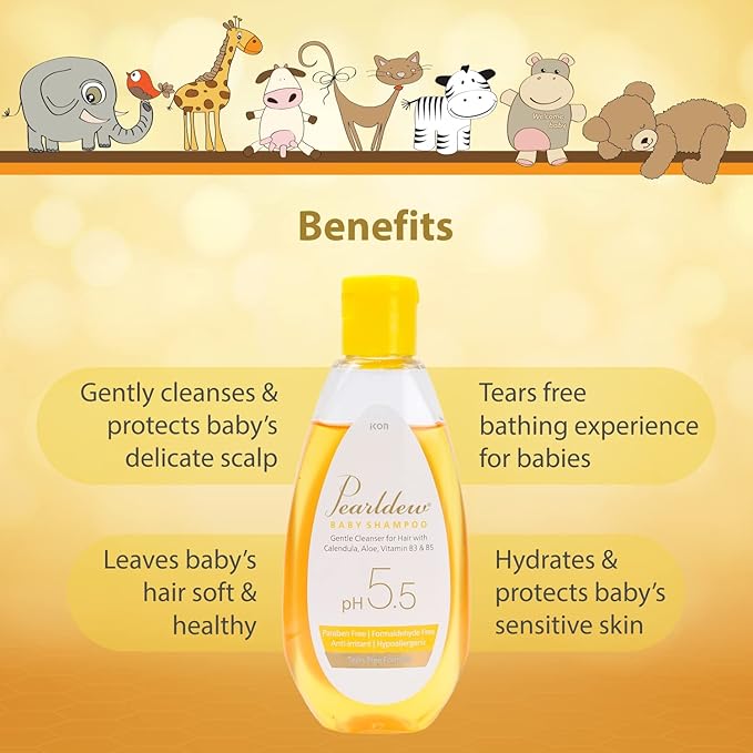 Pearldew Baby Shampoo - 100 Ml | Pack of 3
