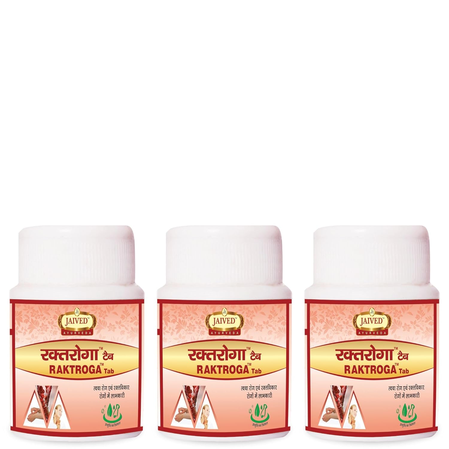 Jaived Ayurveda Raktroga Tablet - 40 Tabs (Pack of 3)