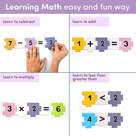 Mittimate Number & Shape Jigsaw Puzzle Game for Kids Age 2 to 4 Old  54 Pieces Educational Puzzle Toy