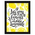 ArtX Paper Motivational Quotes Lemonade Wall Frame Art Painting