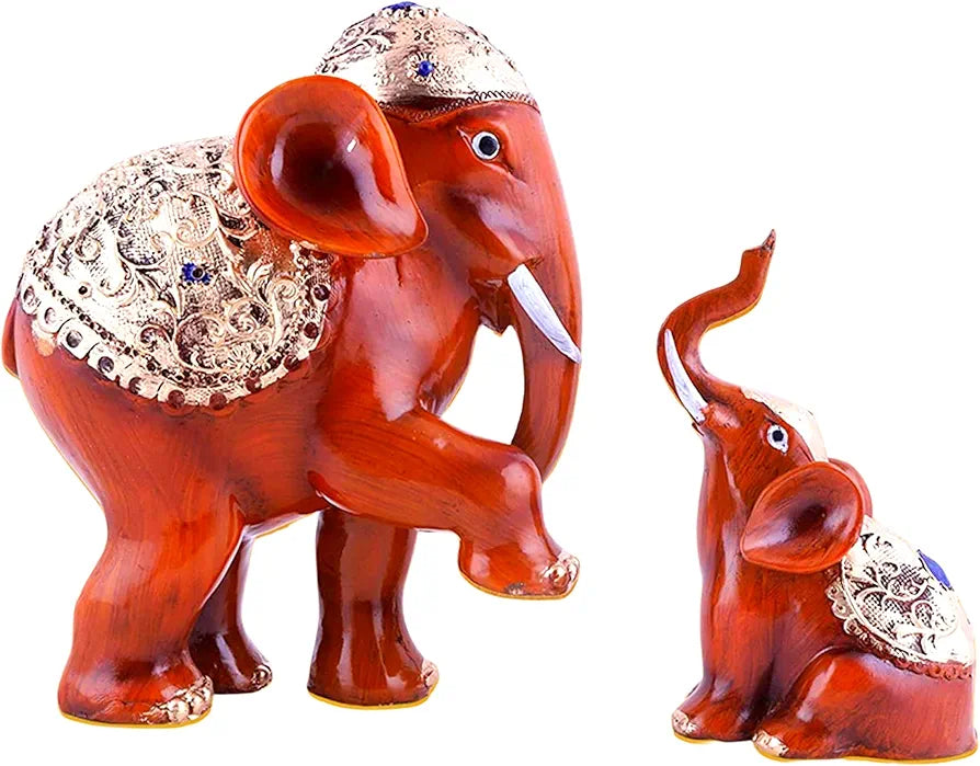 Mariner's Creation Premium Elephant showpiece Set of 2 showpiece 20x9x18.5 cm