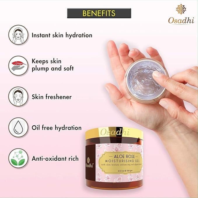 Osadhi Aloe Vera Moisturizer with Hyaluronic Acid - 100 gms