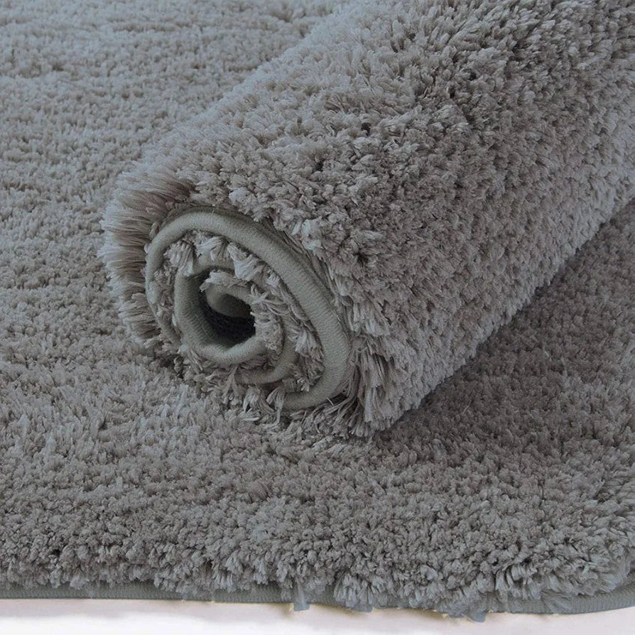 Luxe Home Bath Mat Super Soft Anti Skid Newman Mats for Bathroom Colour Silver