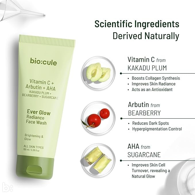 Biocule Ever Glow Radiance Face Wash - 100 ml