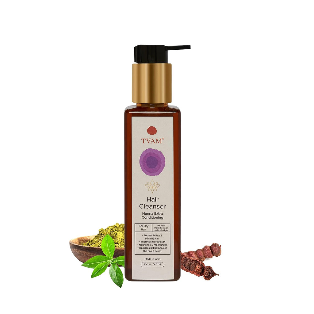 TVAM Restorative Henna Extra Conditioning Hair Cleanser - 200 ml