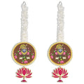 Handmade Artificial Shree Nath Ji Decorative Hanging with Lotus & Garland Set of 2