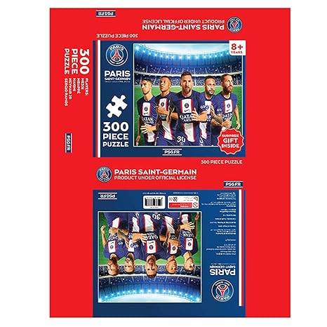 Popcorn Games & Puzzles Kid Popcorn Games Premiership Soccer Paris Saint Germain 300 Zigsaw 8+Messi Neymar