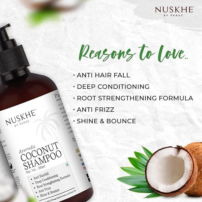 Nuskhe By Paras Ayurvedic Coconut Shampoo - 200 ml