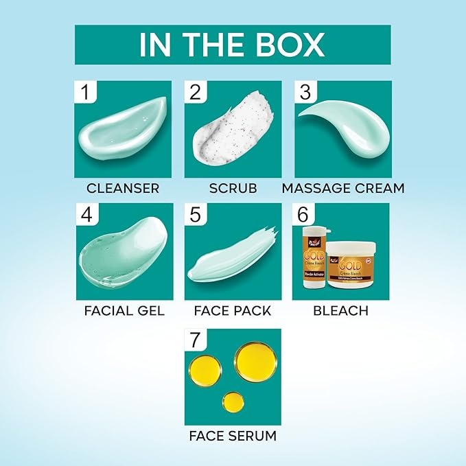 Bee One Complete 5 step Oxygen Facial Kit for Radiance & Youthful Glow - 312 gms