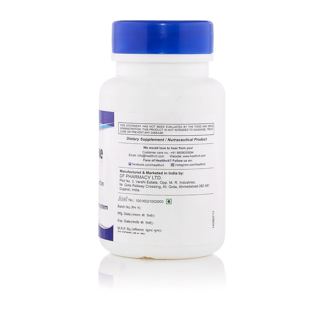 Healthvit Taurine Multivitamin Supplement | Essential Multivitamin Tablets for Women | Boost Energy Immunity | Improves Heart Health | Helps Support Nerve Growth | Improve Liver Function - 60 Capsules