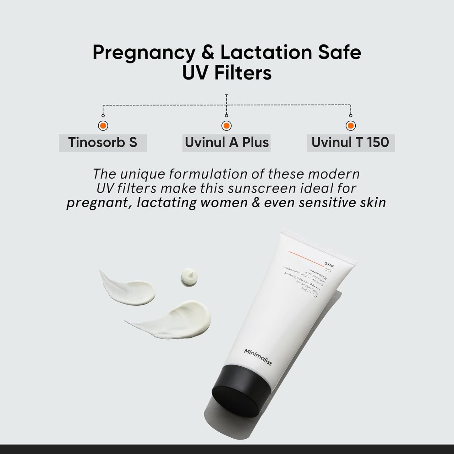 Minimalist Sunscreen SPF 60 PA ++++ | Broad Spectrum Sunscreen 50 gm