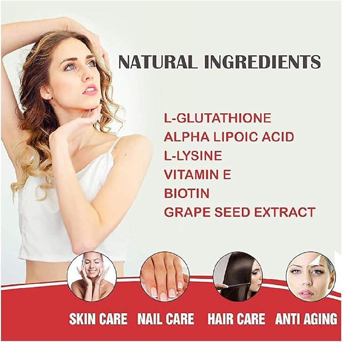 Glowsik Glutathione 1000 Mg Capsules With Vitamin C & E, L-glutathione - 60 Capsules