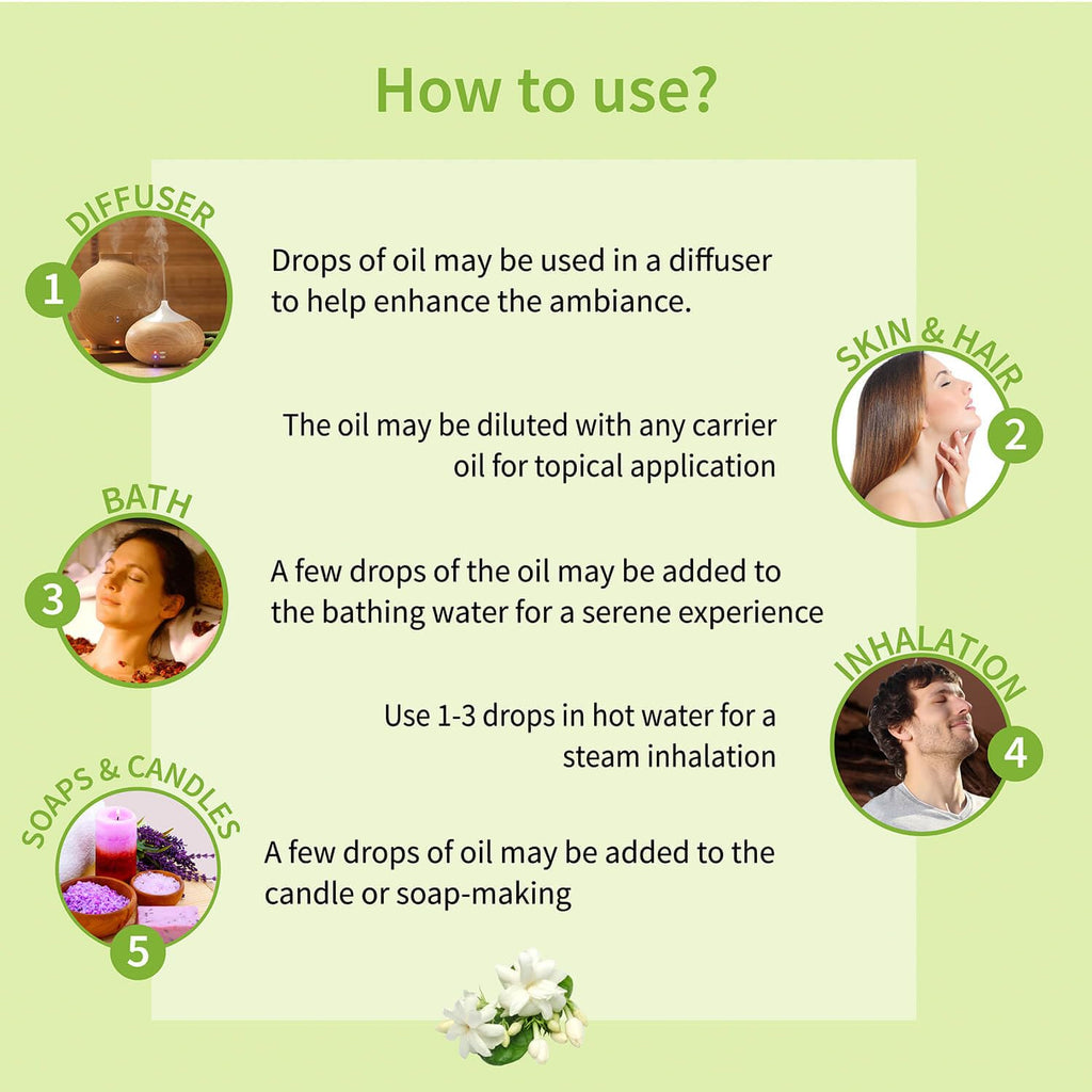 AYOUTHVEDA Jasmine essential oil | For Healthy Skin & Hair | Pure & Natural Aromatherapy oil
