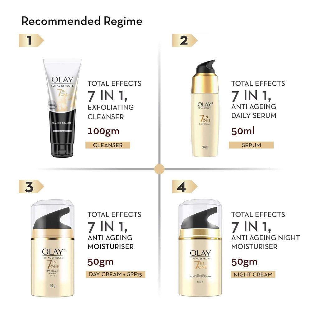 Olay Night Cream Total Effects 7 in 1, Night Cream, 50g