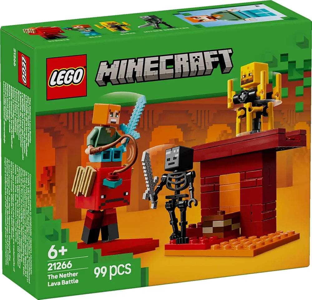 Lego Minecraft The Nether Lava Battle Gamer Toy for Kids 21266 Building Blocks Toys for 6+ Gift for Boys and Girls