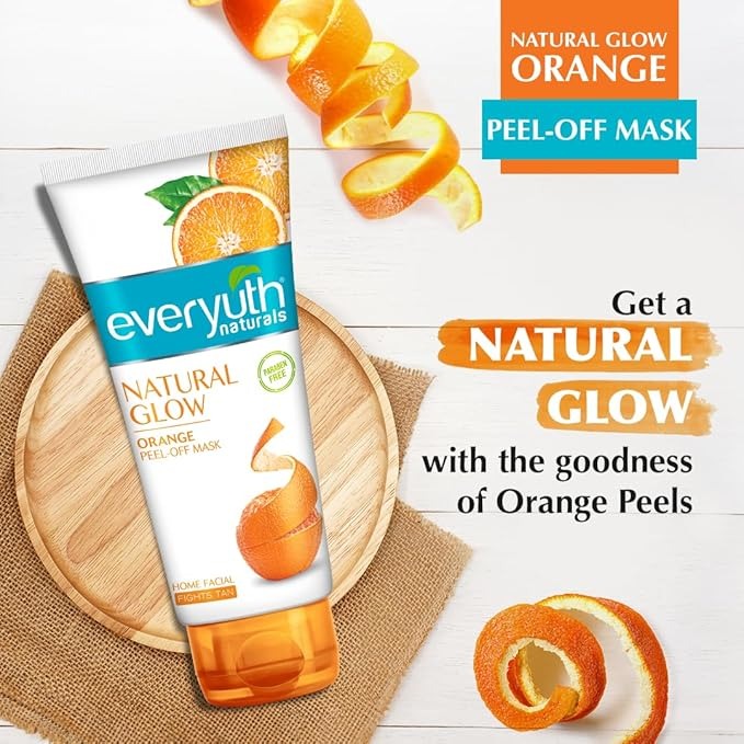 Everyuth Naturals Orange Peel Off Mask for Natural Glow - 90 gms