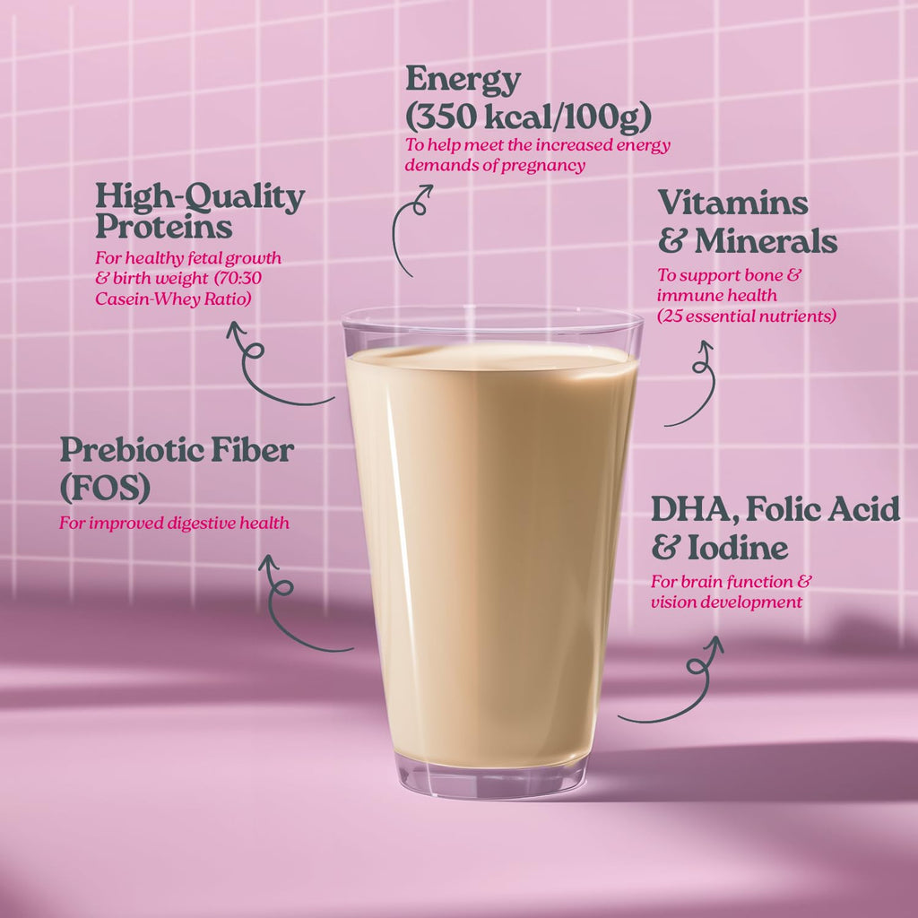 Prohance Nutritional Chocolate Drink for Pregnancy - 200g | Fetal Growth & Brain Development| Contains Dietary Fiber | Proteins, DHA, 25 Vitamins & Minerals