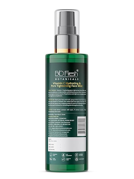 BioFresh Botanicals Vitamin C Face Mist & Toner 2 in 1 Hydrating - 200 ml