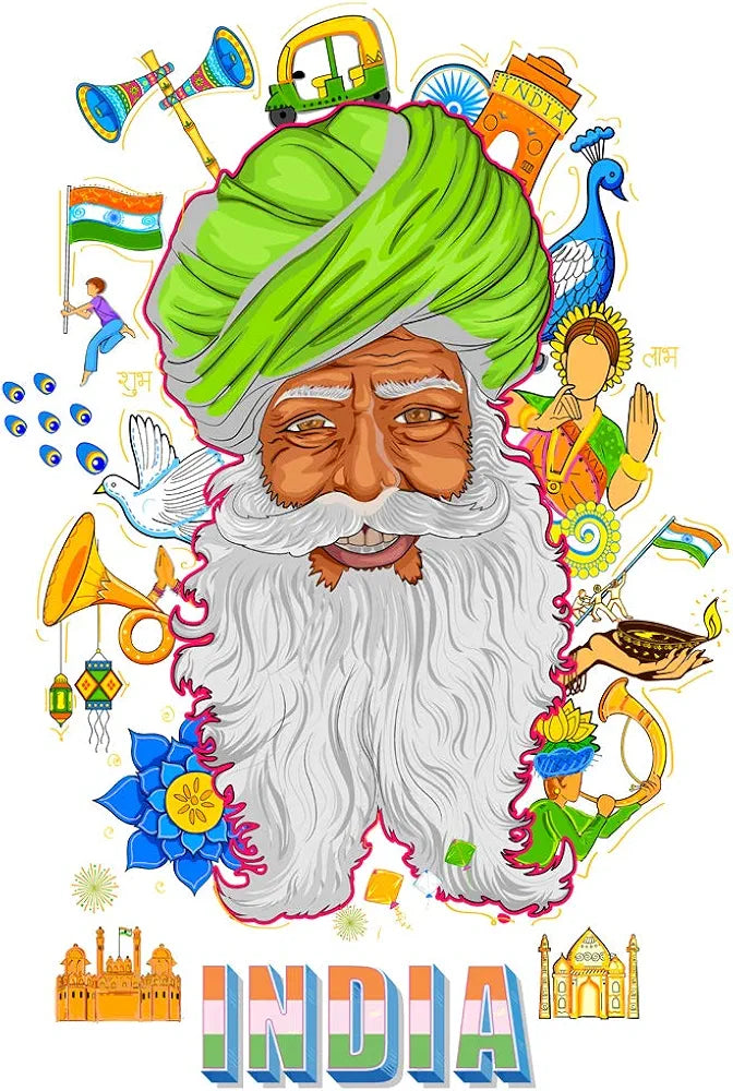 Rangoli Vinyl Wall Sticker Self-Adhesive Wall Decor Parent 5 Design-7
