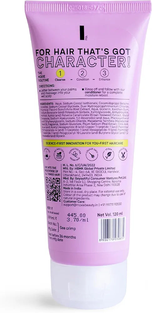 Moxie Beauty Hyaluronic Acid Repairing Shampoo for All Hair Types -120 ml
