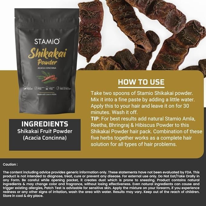 Stamio Shikakai Powder - 250 gms